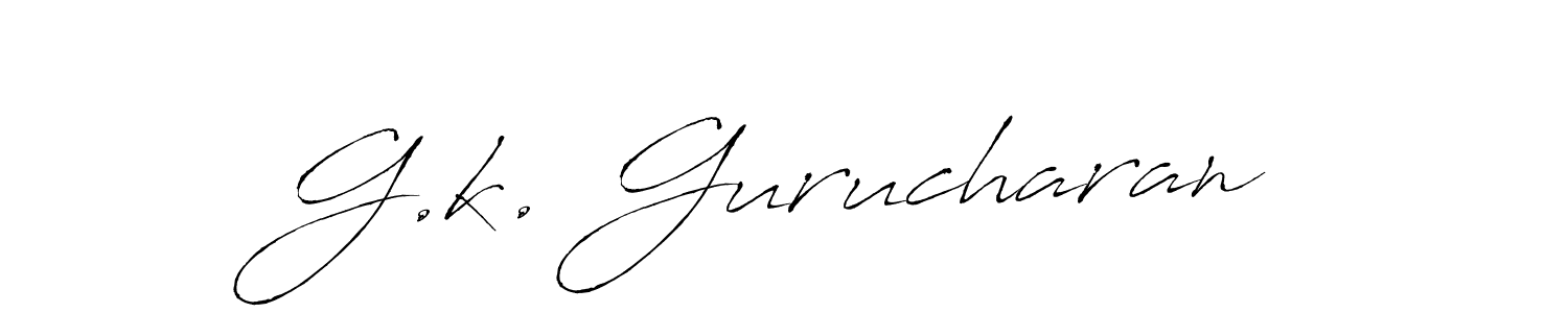 if you are searching for the best signature style for your name G.k. Gurucharan. so please give up your signature search. here we have designed multiple signature styles  using Antro_Vectra. G.k. Gurucharan signature style 6 images and pictures png