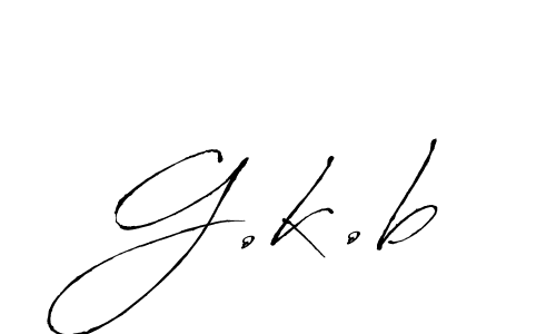 Make a beautiful signature design for name G.k.b. With this signature (Antro_Vectra) style, you can create a handwritten signature for free. G.k.b signature style 6 images and pictures png