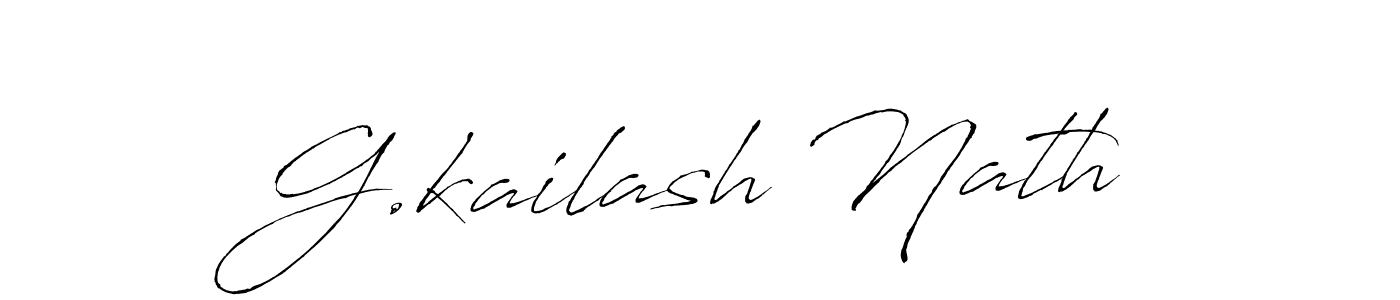 Use a signature maker to create a handwritten signature online. With this signature software, you can design (Antro_Vectra) your own signature for name G.kailash Nath. G.kailash Nath signature style 6 images and pictures png