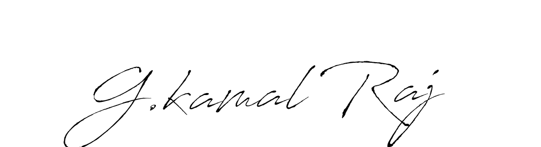 Use a signature maker to create a handwritten signature online. With this signature software, you can design (Antro_Vectra) your own signature for name G.kamal Raj. G.kamal Raj signature style 6 images and pictures png