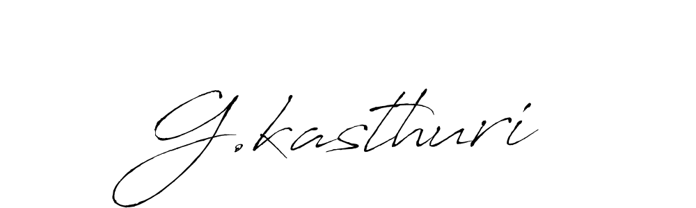 How to make G.kasthuri name signature. Use Antro_Vectra style for creating short signs online. This is the latest handwritten sign. G.kasthuri signature style 6 images and pictures png