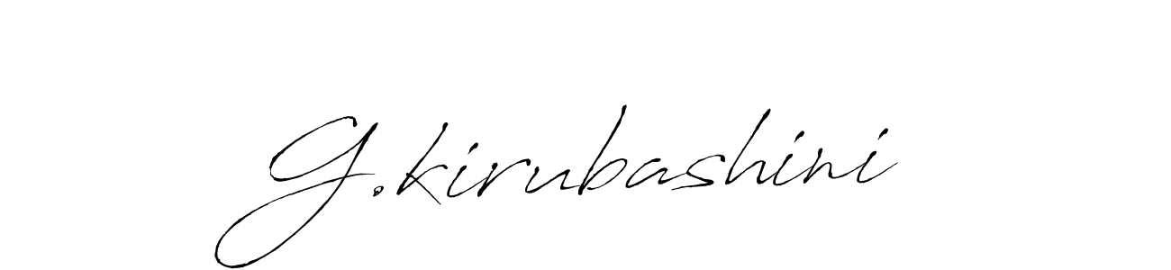 How to make G.kirubashini signature? Antro_Vectra is a professional autograph style. Create handwritten signature for G.kirubashini name. G.kirubashini signature style 6 images and pictures png