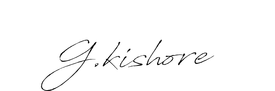 Use a signature maker to create a handwritten signature online. With this signature software, you can design (Antro_Vectra) your own signature for name G.kishore. G.kishore signature style 6 images and pictures png