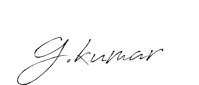 Use a signature maker to create a handwritten signature online. With this signature software, you can design (Antro_Vectra) your own signature for name G.kumar. G.kumar signature style 6 images and pictures png
