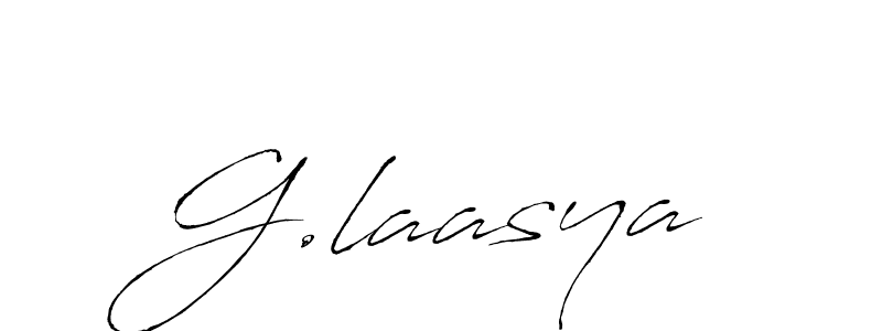 The best way (Antro_Vectra) to make a short signature is to pick only two or three words in your name. The name G.laasya include a total of six letters. For converting this name. G.laasya signature style 6 images and pictures png