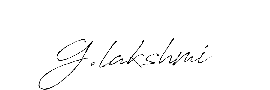 How to make G.lakshmi name signature. Use Antro_Vectra style for creating short signs online. This is the latest handwritten sign. G.lakshmi signature style 6 images and pictures png