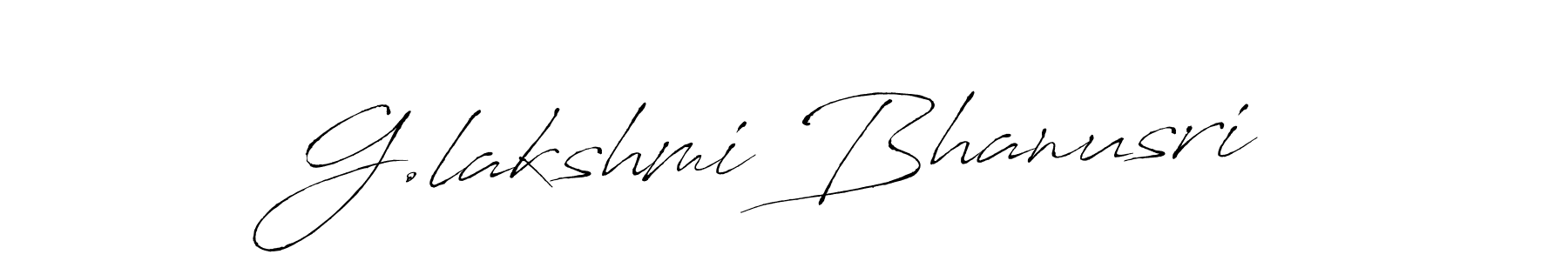 Antro_Vectra is a professional signature style that is perfect for those who want to add a touch of class to their signature. It is also a great choice for those who want to make their signature more unique. Get G.lakshmi Bhanusri name to fancy signature for free. G.lakshmi Bhanusri signature style 6 images and pictures png