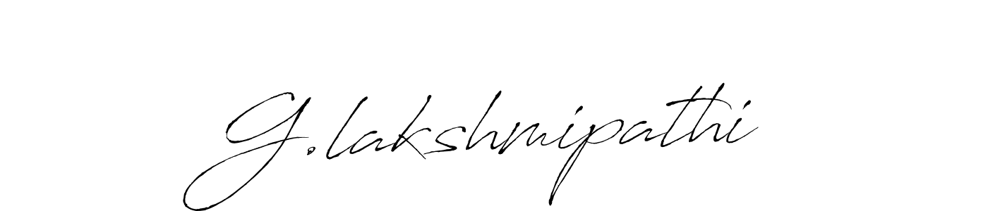 How to make G.lakshmipathi signature? Antro_Vectra is a professional autograph style. Create handwritten signature for G.lakshmipathi name. G.lakshmipathi signature style 6 images and pictures png