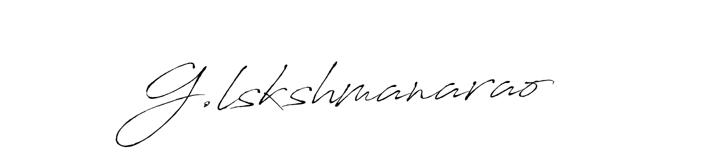 Use a signature maker to create a handwritten signature online. With this signature software, you can design (Antro_Vectra) your own signature for name G.lskshmanarao. G.lskshmanarao signature style 6 images and pictures png
