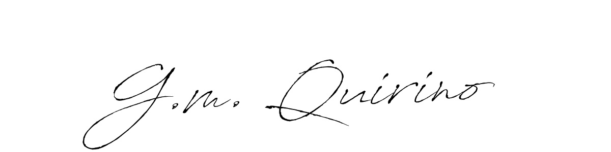 This is the best signature style for the G.m. Quirino name. Also you like these signature font (Antro_Vectra). Mix name signature. G.m. Quirino signature style 6 images and pictures png