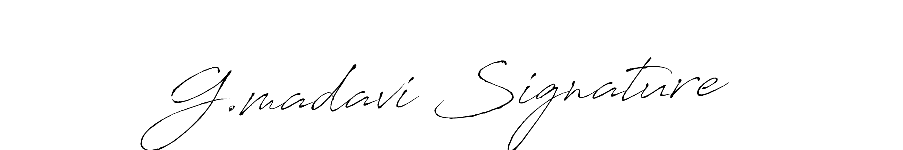 Create a beautiful signature design for name G.madavi Signature. With this signature (Antro_Vectra) fonts, you can make a handwritten signature for free. G.madavi Signature signature style 6 images and pictures png