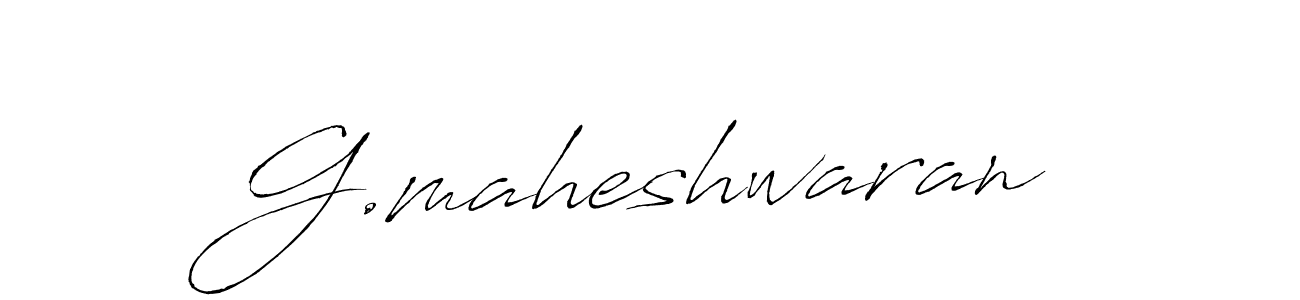 How to make G.maheshwaran signature? Antro_Vectra is a professional autograph style. Create handwritten signature for G.maheshwaran name. G.maheshwaran signature style 6 images and pictures png