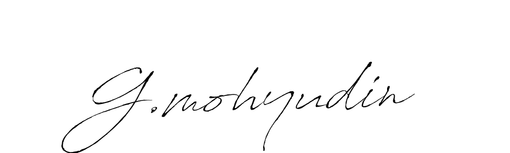 Create a beautiful signature design for name G.mohyudin. With this signature (Antro_Vectra) fonts, you can make a handwritten signature for free. G.mohyudin signature style 6 images and pictures png