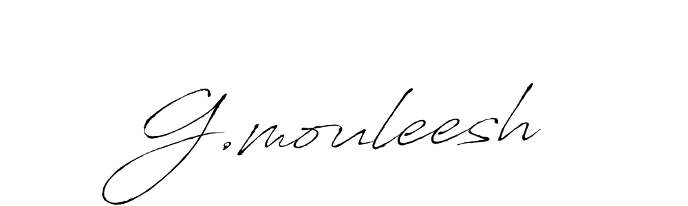 G.mouleesh stylish signature style. Best Handwritten Sign (Antro_Vectra) for my name. Handwritten Signature Collection Ideas for my name G.mouleesh. G.mouleesh signature style 6 images and pictures png