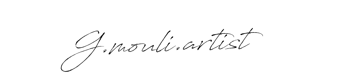 G.mouli.artist stylish signature style. Best Handwritten Sign (Antro_Vectra) for my name. Handwritten Signature Collection Ideas for my name G.mouli.artist. G.mouli.artist signature style 6 images and pictures png