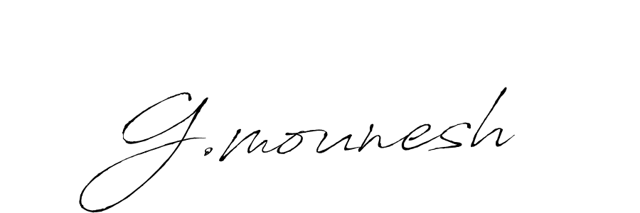 if you are searching for the best signature style for your name G.mounesh. so please give up your signature search. here we have designed multiple signature styles  using Antro_Vectra. G.mounesh signature style 6 images and pictures png