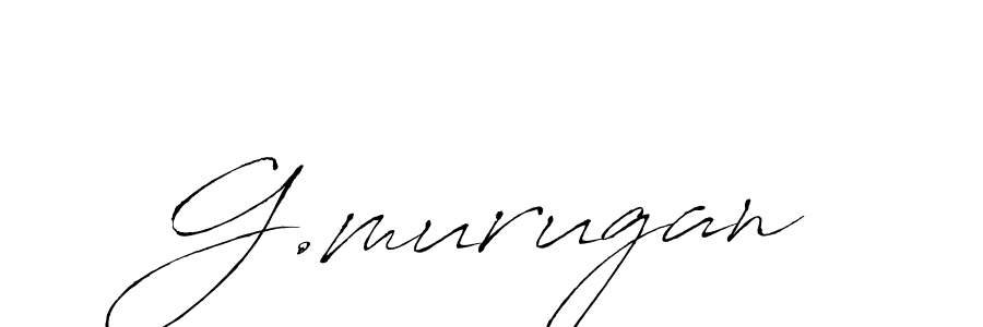 Design your own signature with our free online signature maker. With this signature software, you can create a handwritten (Antro_Vectra) signature for name G.murugan. G.murugan signature style 6 images and pictures png