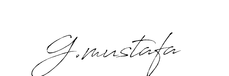 Also we have G.mustafa name is the best signature style. Create professional handwritten signature collection using Antro_Vectra autograph style. G.mustafa signature style 6 images and pictures png