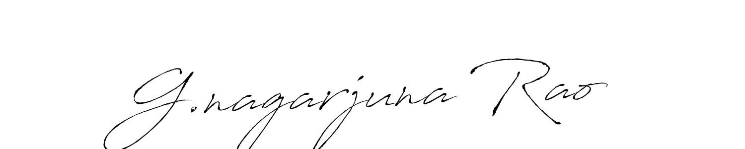 How to make G.nagarjuna Rao name signature. Use Antro_Vectra style for creating short signs online. This is the latest handwritten sign. G.nagarjuna Rao signature style 6 images and pictures png