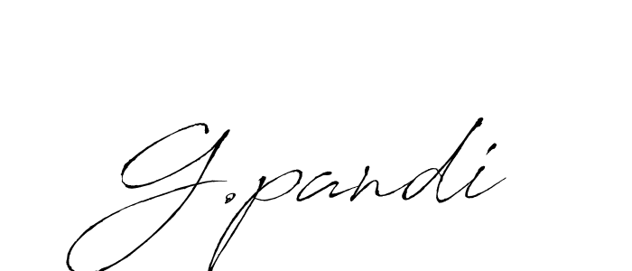 G.pandi stylish signature style. Best Handwritten Sign (Antro_Vectra) for my name. Handwritten Signature Collection Ideas for my name G.pandi. G.pandi signature style 6 images and pictures png