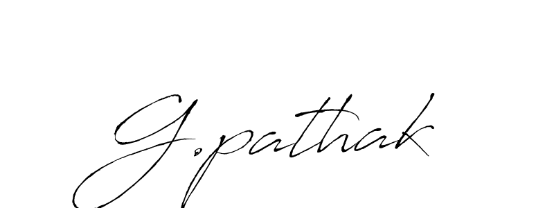 Make a beautiful signature design for name G.pathak. With this signature (Antro_Vectra) style, you can create a handwritten signature for free. G.pathak signature style 6 images and pictures png