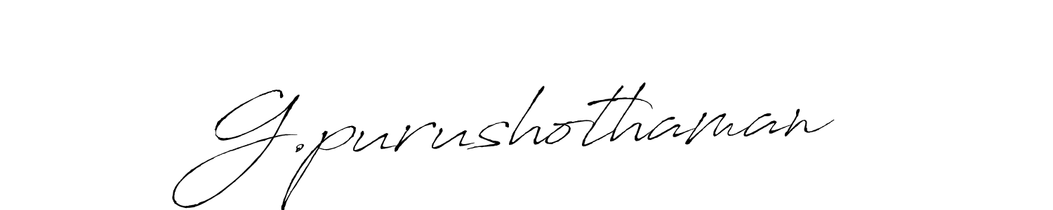 The best way (Antro_Vectra) to make a short signature is to pick only two or three words in your name. The name G.purushothaman include a total of six letters. For converting this name. G.purushothaman signature style 6 images and pictures png