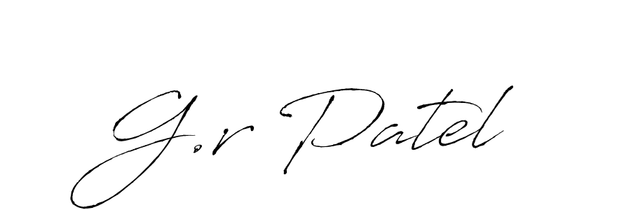 Make a beautiful signature design for name G.r Patel. Use this online signature maker to create a handwritten signature for free. G.r Patel signature style 6 images and pictures png