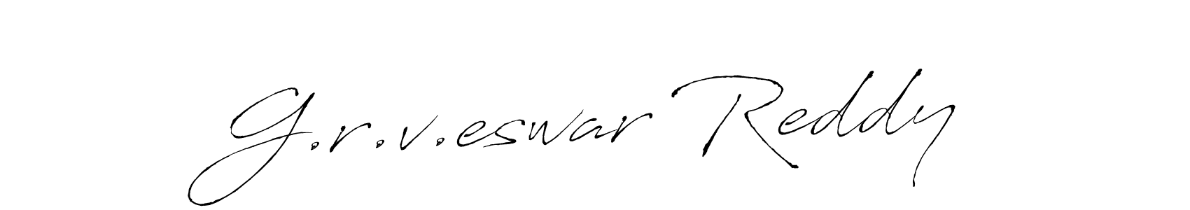 How to make G.r.v.eswar Reddy signature? Antro_Vectra is a professional autograph style. Create handwritten signature for G.r.v.eswar Reddy name. G.r.v.eswar Reddy signature style 6 images and pictures png