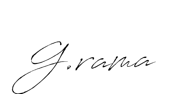 Create a beautiful signature design for name G.rama. With this signature (Antro_Vectra) fonts, you can make a handwritten signature for free. G.rama signature style 6 images and pictures png