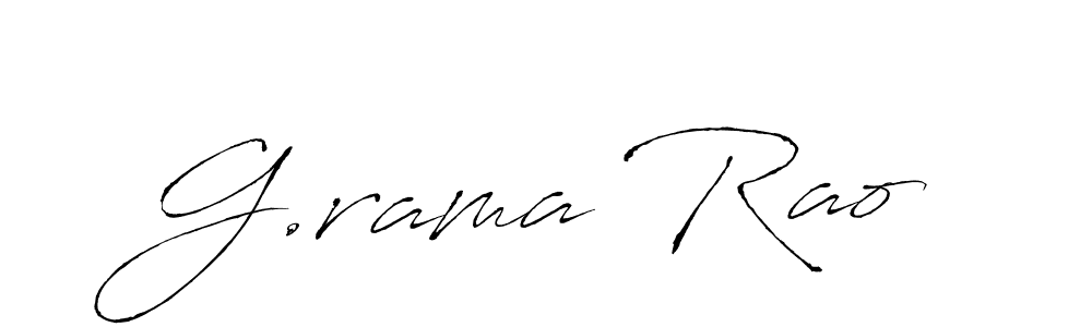 Make a beautiful signature design for name G.rama Rao. With this signature (Antro_Vectra) style, you can create a handwritten signature for free. G.rama Rao signature style 6 images and pictures png