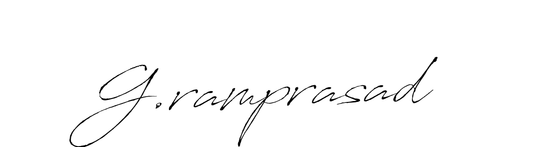 It looks lik you need a new signature style for name G.ramprasad. Design unique handwritten (Antro_Vectra) signature with our free signature maker in just a few clicks. G.ramprasad signature style 6 images and pictures png