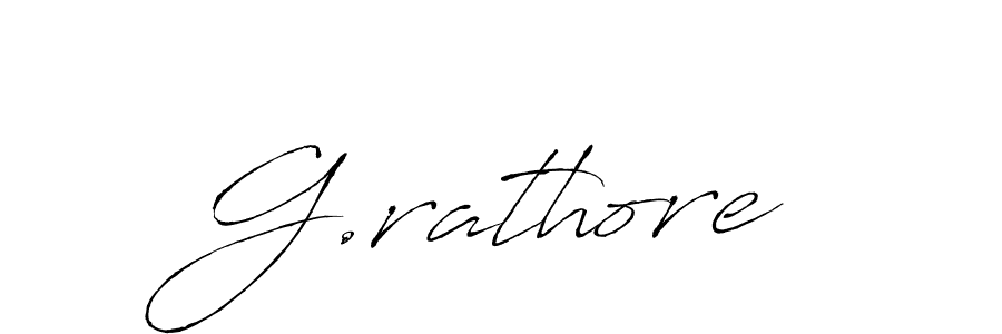 Create a beautiful signature design for name G.rathore. With this signature (Antro_Vectra) fonts, you can make a handwritten signature for free. G.rathore signature style 6 images and pictures png