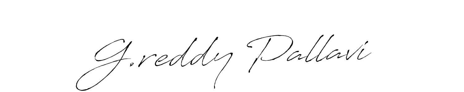 Make a beautiful signature design for name G.reddy Pallavi. With this signature (Antro_Vectra) style, you can create a handwritten signature for free. G.reddy Pallavi signature style 6 images and pictures png