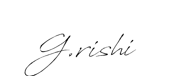 Design your own signature with our free online signature maker. With this signature software, you can create a handwritten (Antro_Vectra) signature for name G.rishi. G.rishi signature style 6 images and pictures png