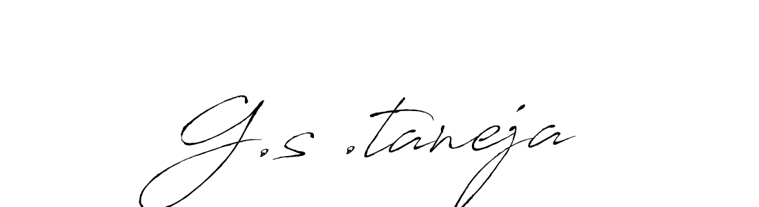 The best way (Antro_Vectra) to make a short signature is to pick only two or three words in your name. The name G.s .taneja include a total of six letters. For converting this name. G.s .taneja signature style 6 images and pictures png