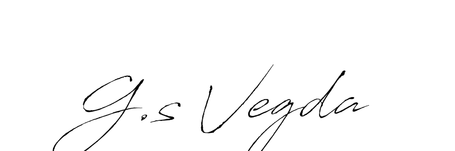 How to make G.s Vegda name signature. Use Antro_Vectra style for creating short signs online. This is the latest handwritten sign. G.s Vegda signature style 6 images and pictures png
