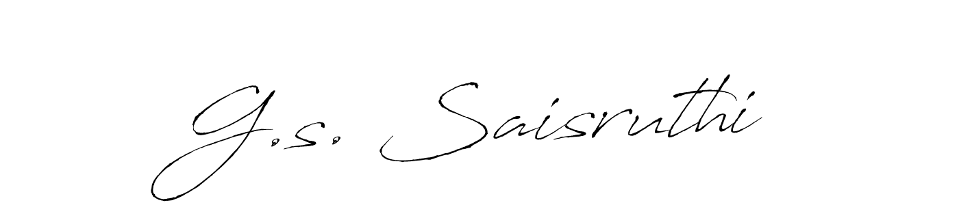 You can use this online signature creator to create a handwritten signature for the name G.s. Saisruthi. This is the best online autograph maker. G.s. Saisruthi signature style 6 images and pictures png