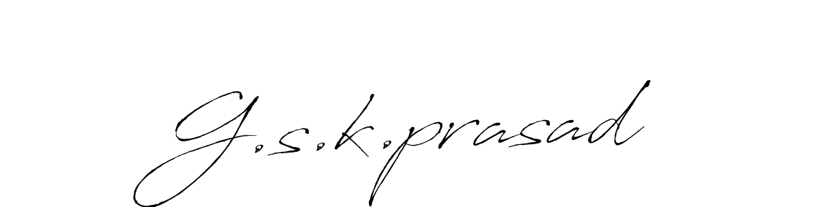 Also You can easily find your signature by using the search form. We will create G.s.k.prasad name handwritten signature images for you free of cost using Antro_Vectra sign style. G.s.k.prasad signature style 6 images and pictures png