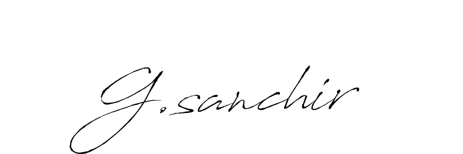 G.sanchir stylish signature style. Best Handwritten Sign (Antro_Vectra) for my name. Handwritten Signature Collection Ideas for my name G.sanchir. G.sanchir signature style 6 images and pictures png
