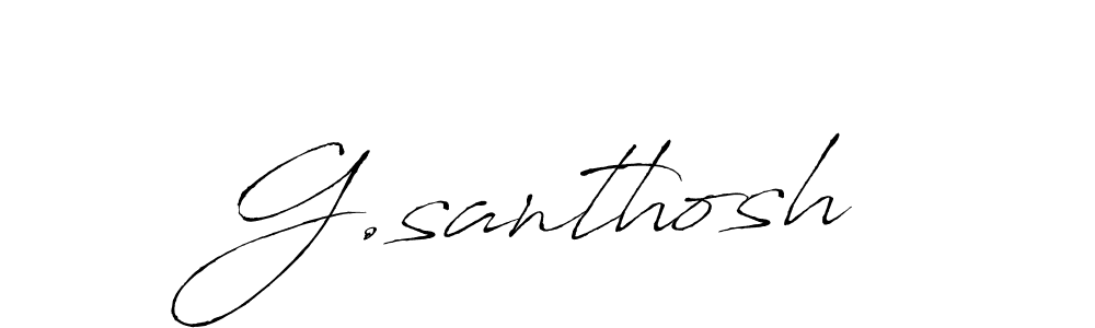 Similarly Antro_Vectra is the best handwritten signature design. Signature creator online .You can use it as an online autograph creator for name G.santhosh. G.santhosh signature style 6 images and pictures png