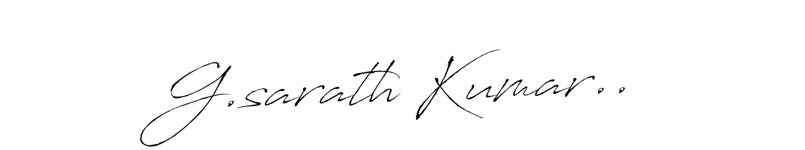 Similarly Antro_Vectra is the best handwritten signature design. Signature creator online .You can use it as an online autograph creator for name G.sarath Kumar... G.sarath Kumar.. signature style 6 images and pictures png