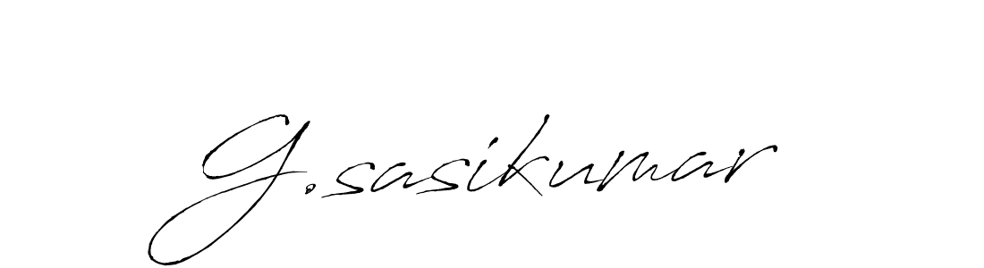 How to make G.sasikumar signature? Antro_Vectra is a professional autograph style. Create handwritten signature for G.sasikumar name. G.sasikumar signature style 6 images and pictures png