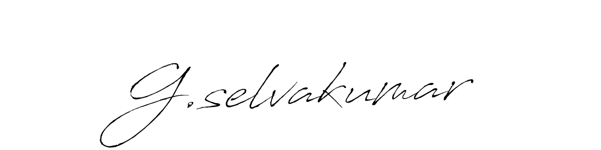 This is the best signature style for the G.selvakumar name. Also you like these signature font (Antro_Vectra). Mix name signature. G.selvakumar signature style 6 images and pictures png