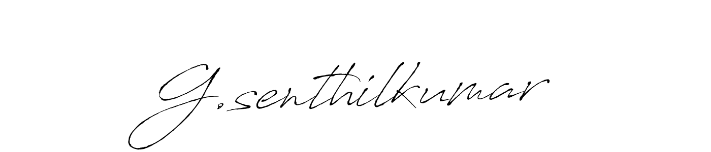 This is the best signature style for the G.senthilkumar name. Also you like these signature font (Antro_Vectra). Mix name signature. G.senthilkumar signature style 6 images and pictures png