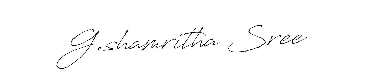 Also You can easily find your signature by using the search form. We will create G.shamritha Sree name handwritten signature images for you free of cost using Antro_Vectra sign style. G.shamritha Sree signature style 6 images and pictures png