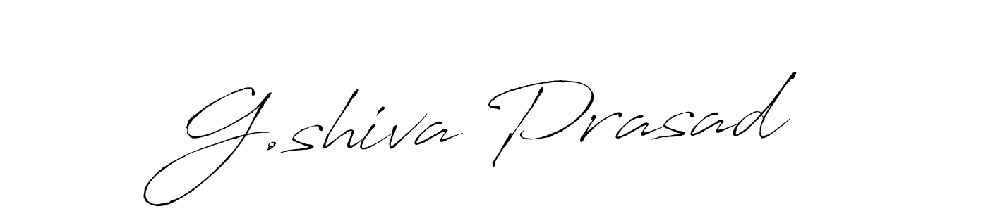 How to make G.shiva Prasad name signature. Use Antro_Vectra style for creating short signs online. This is the latest handwritten sign. G.shiva Prasad signature style 6 images and pictures png