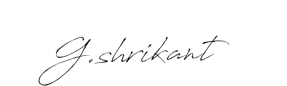 Make a beautiful signature design for name G.shrikant. Use this online signature maker to create a handwritten signature for free. G.shrikant signature style 6 images and pictures png