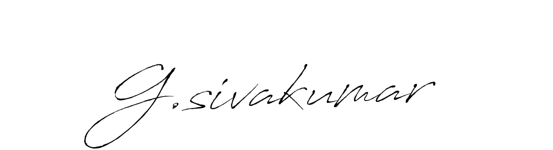 G.sivakumar stylish signature style. Best Handwritten Sign (Antro_Vectra) for my name. Handwritten Signature Collection Ideas for my name G.sivakumar. G.sivakumar signature style 6 images and pictures png