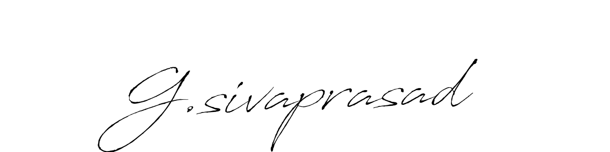 Create a beautiful signature design for name G.sivaprasad. With this signature (Antro_Vectra) fonts, you can make a handwritten signature for free. G.sivaprasad signature style 6 images and pictures png