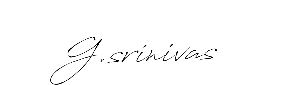 Make a beautiful signature design for name G.srinivas. With this signature (Antro_Vectra) style, you can create a handwritten signature for free. G.srinivas signature style 6 images and pictures png